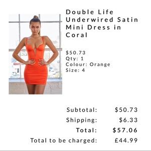 Oh Polly orange dress